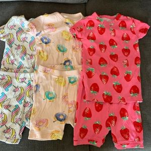Set of 3 Baby Gap Shortie Pajamas, 3T